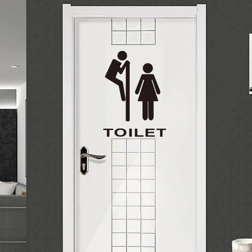 Creative Funny Pattern Toilet Wall Stickers