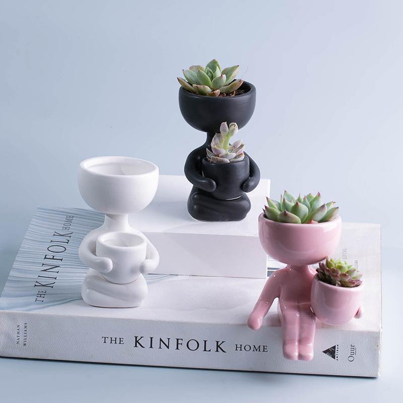 Little Human Ceramic Succulent Planter